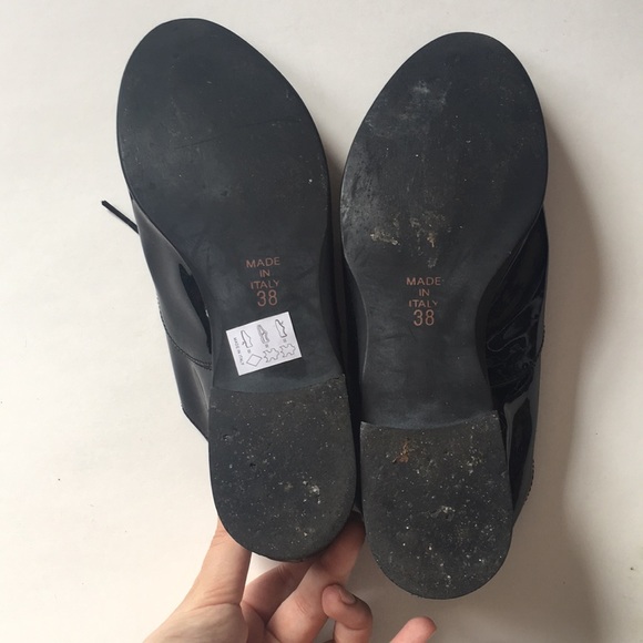 Geste Italian patent leather Oxford flat shoes - Picture 7 of 7